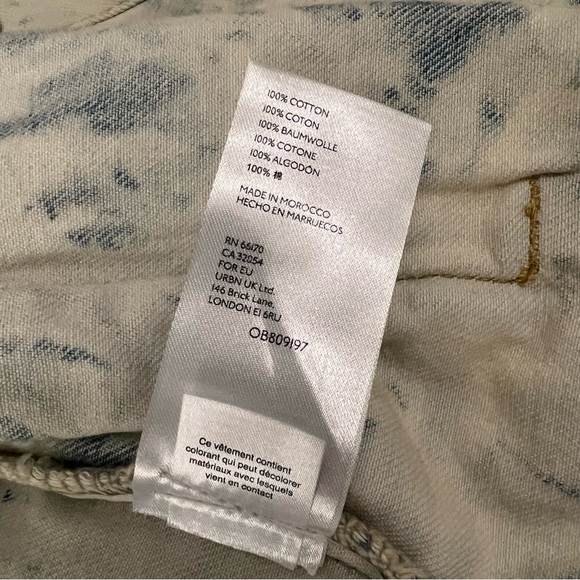 NWT Free People Rumors Bleach Tie Dye Denim Jean Jacket | Jones Tie Dye Blue | S - Picture 8 of 8